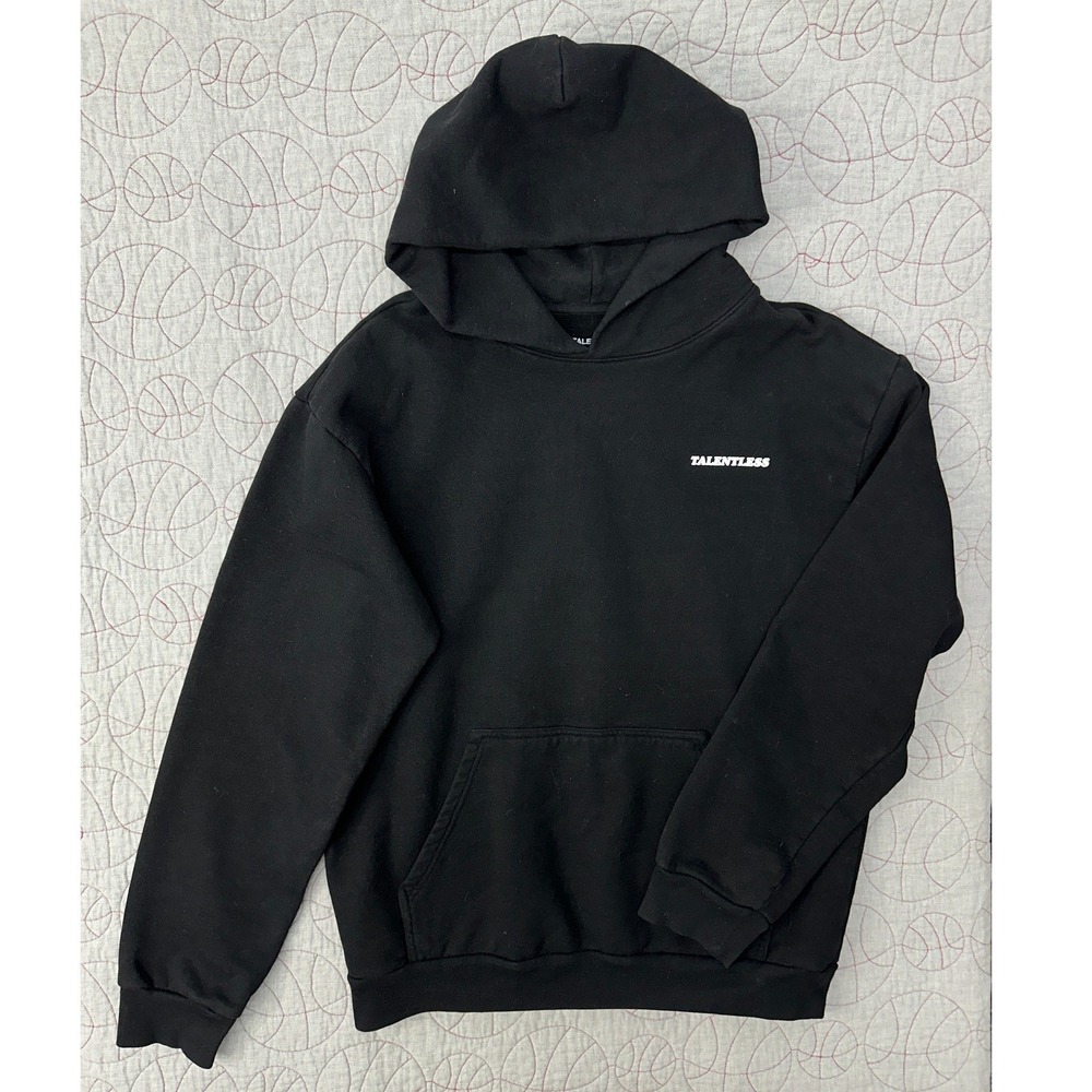 Talentless‎ Hoodie Black Please Wash Your Hands Graphic / Mens Large